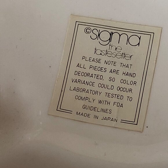 Sigma Tastesetter Hand-Decorated Ceramic Wall Art Mold Lemon Strawberry Japan - Picture 5 of 8